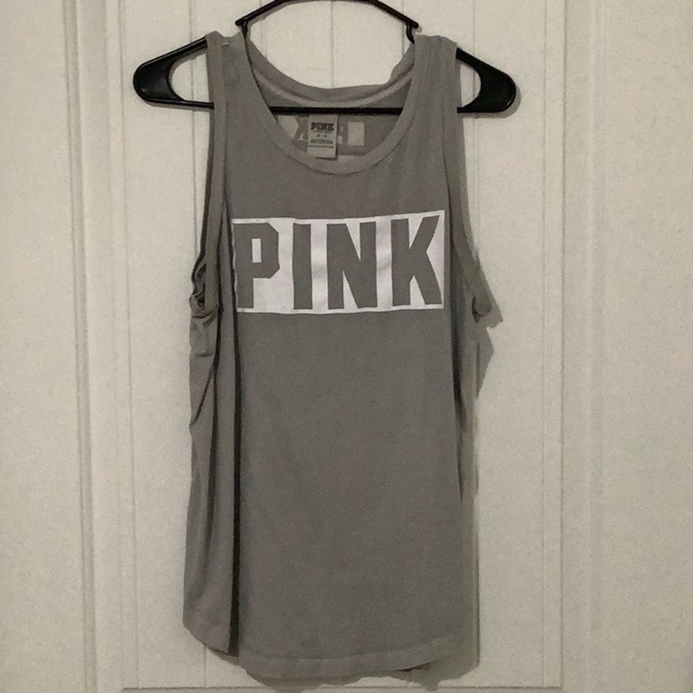 Victoria Secret Pink Tanktop Gray Medium